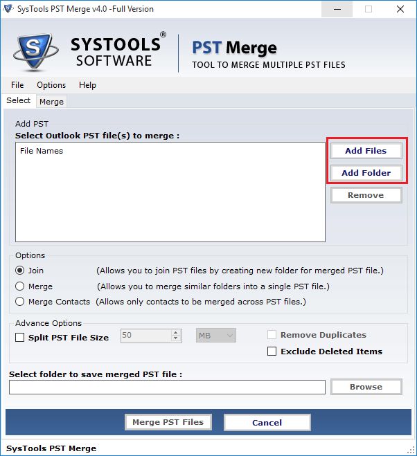Outlook PST Merge