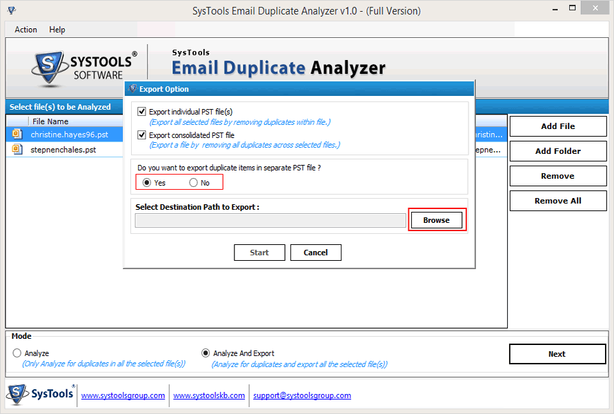 delete duplicates in outlook email